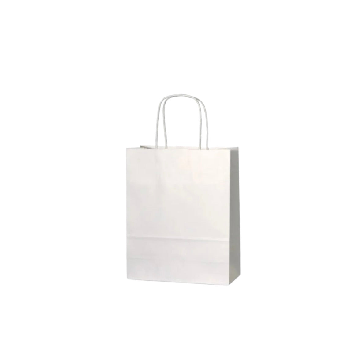 Twisted Handle White Paper Bags